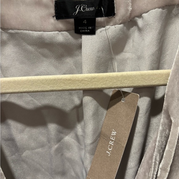 π NWT J.Crew Elegant Velvet Gray Wrap Dress - Size 4 - Picture 13 of 17